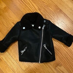 Black moto jacket